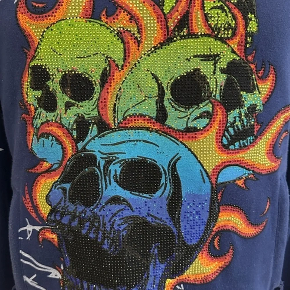 Dk Royal Skulls‎ on Fire Crewneck